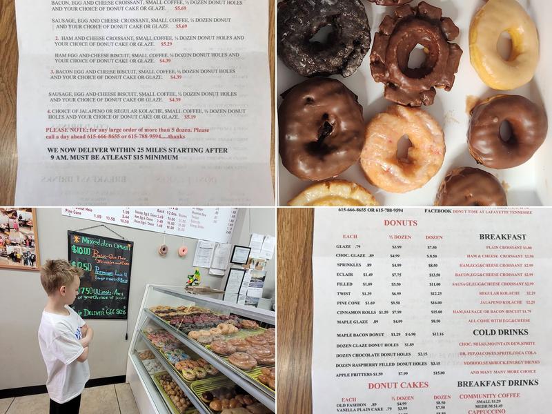 Donut Time Menu