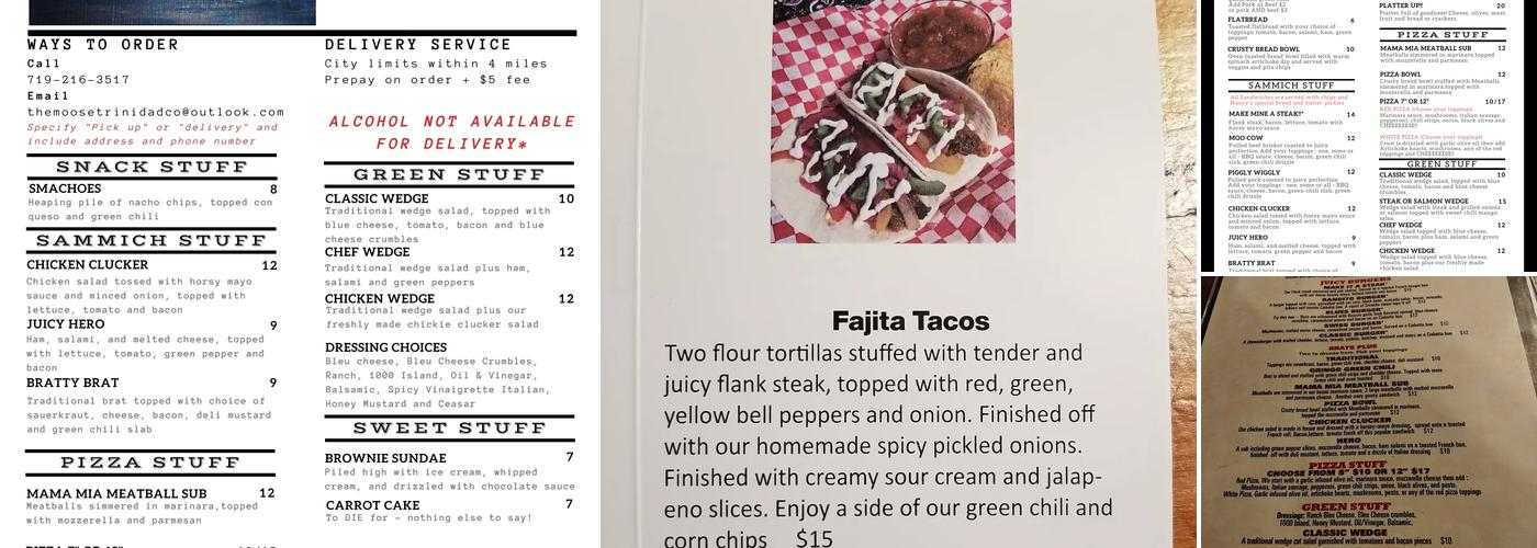 Moose's Menu