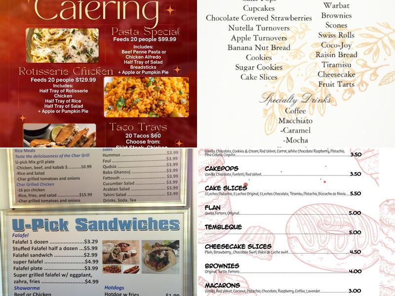 Susu's Dream Cakes Menu