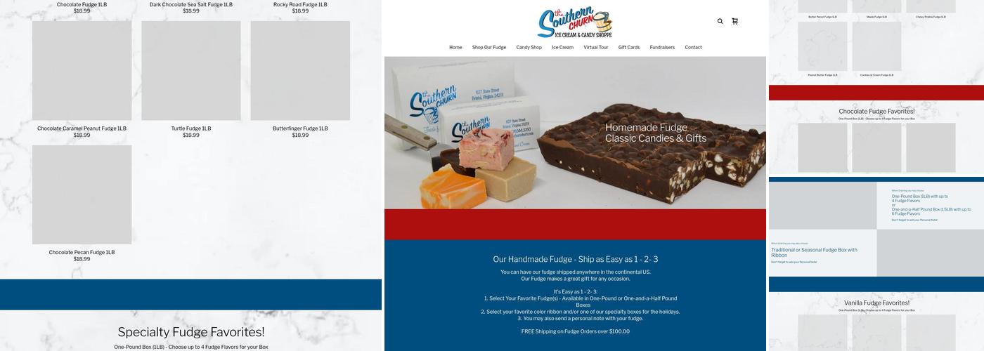 The Southern Churn Menu