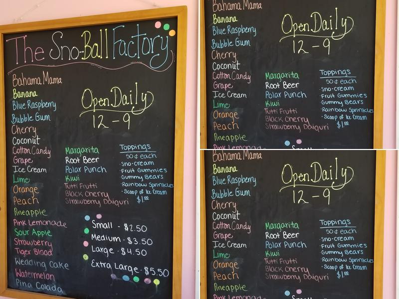 Dixie Donuts Menu