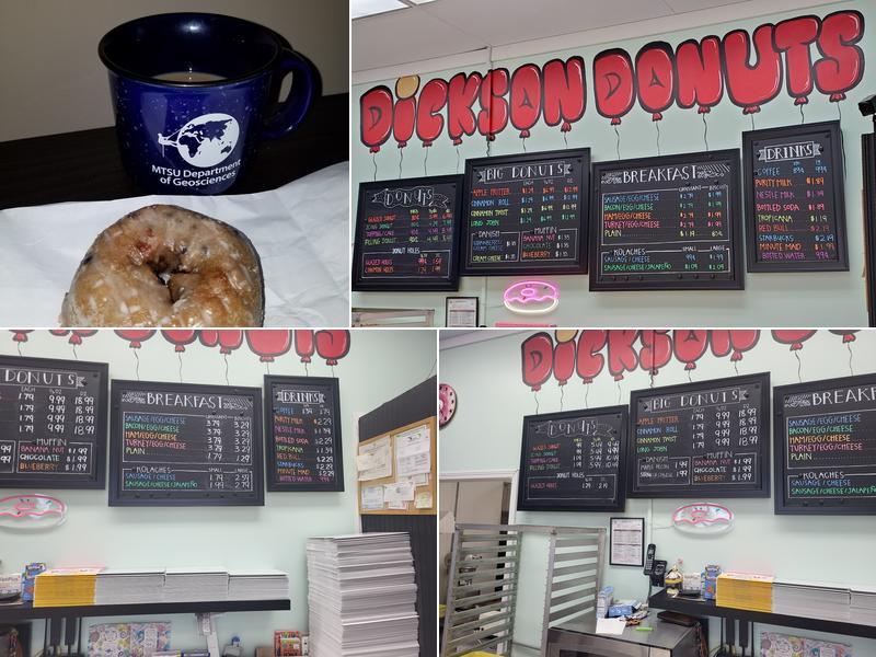 Dickson Donuts Menu
