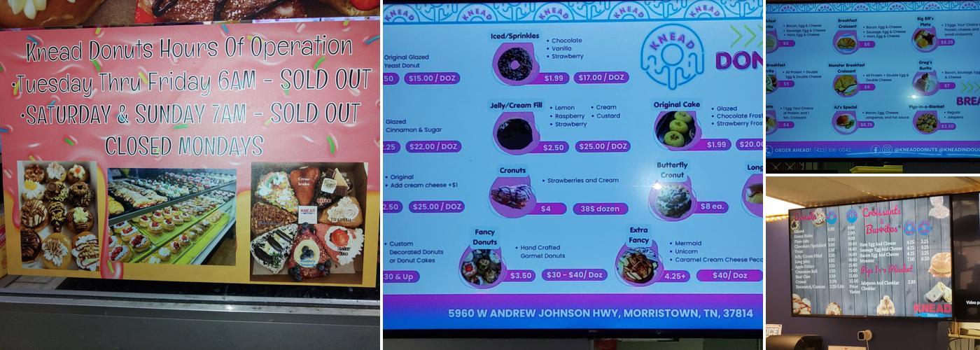 Knead Donuts Menu