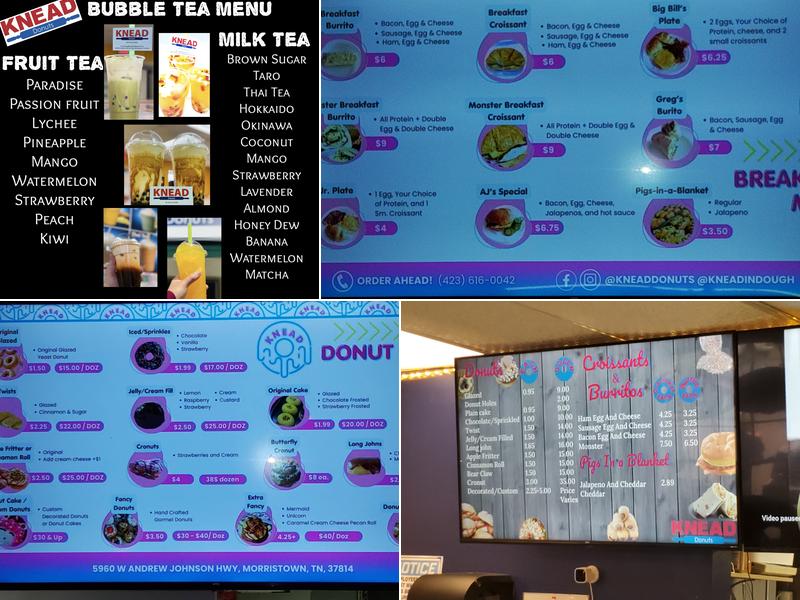 Knead Donuts Menu