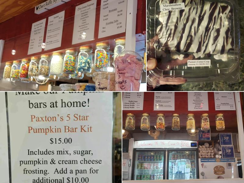 Paxton's Corner Coop Menu