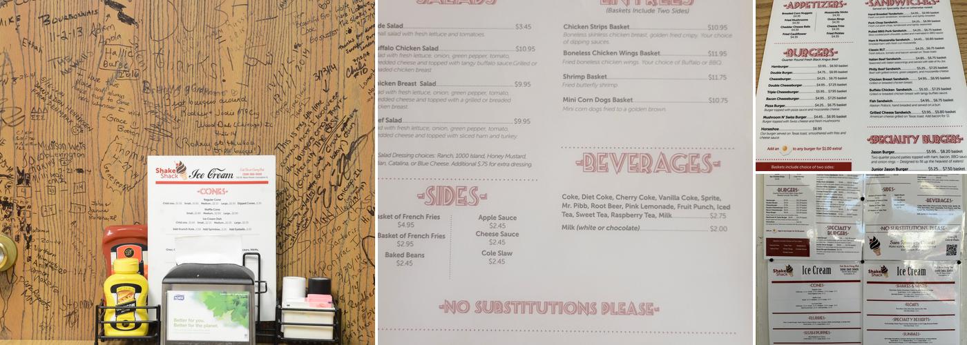 The Shake Shack Menu