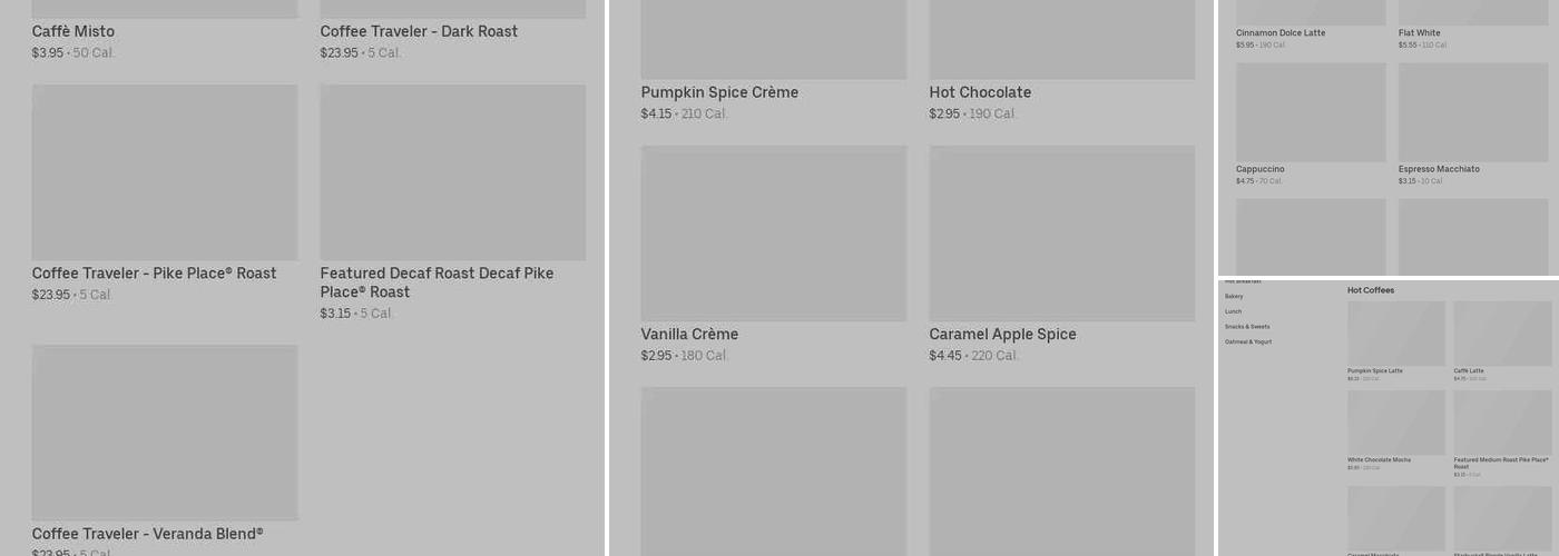 Starbucks Menu