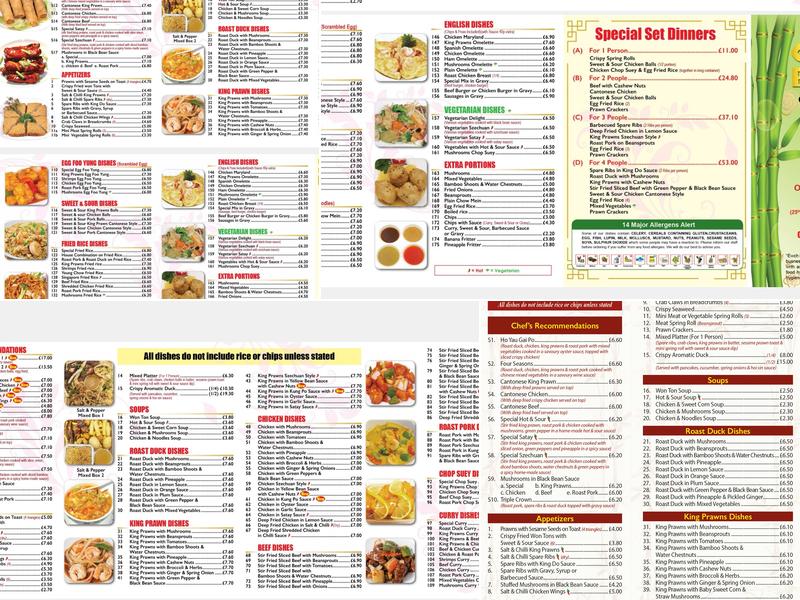 Golden Bamboo Menu