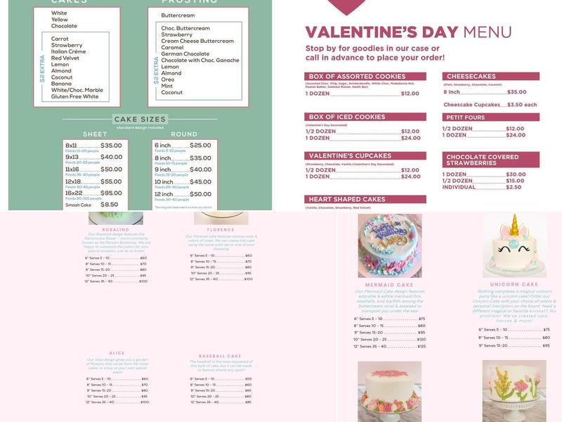 Bremma’s Cakery & Confections Menu
