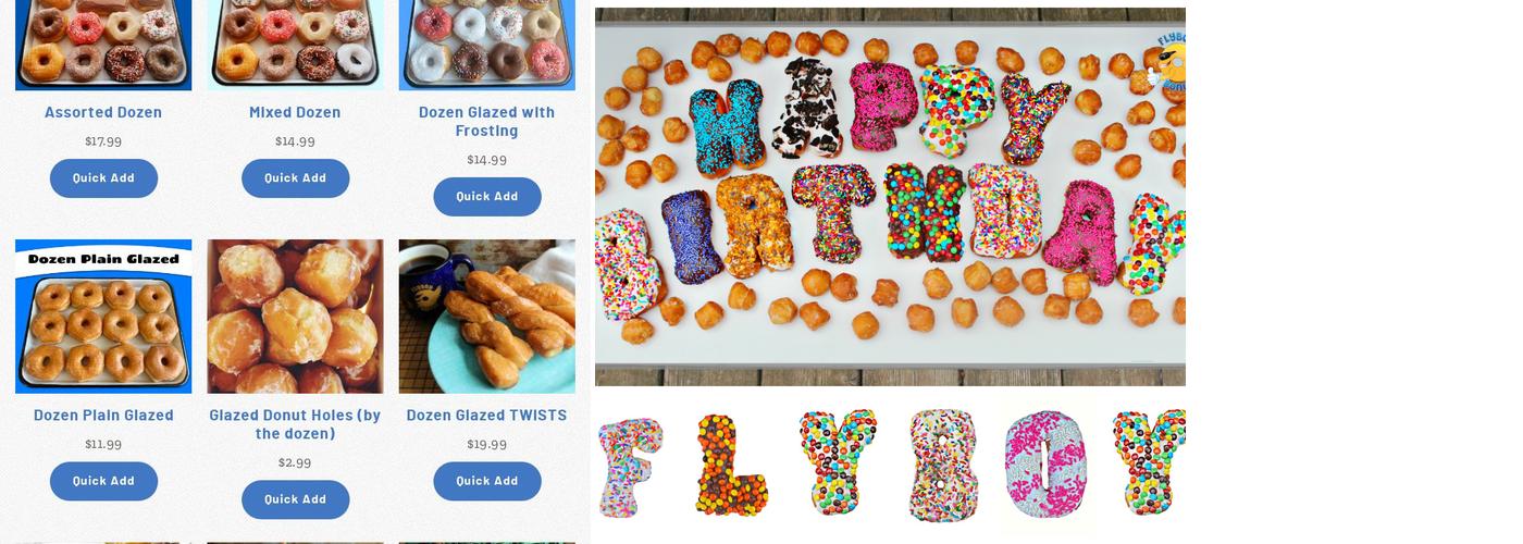 Flyboy Donuts Menu