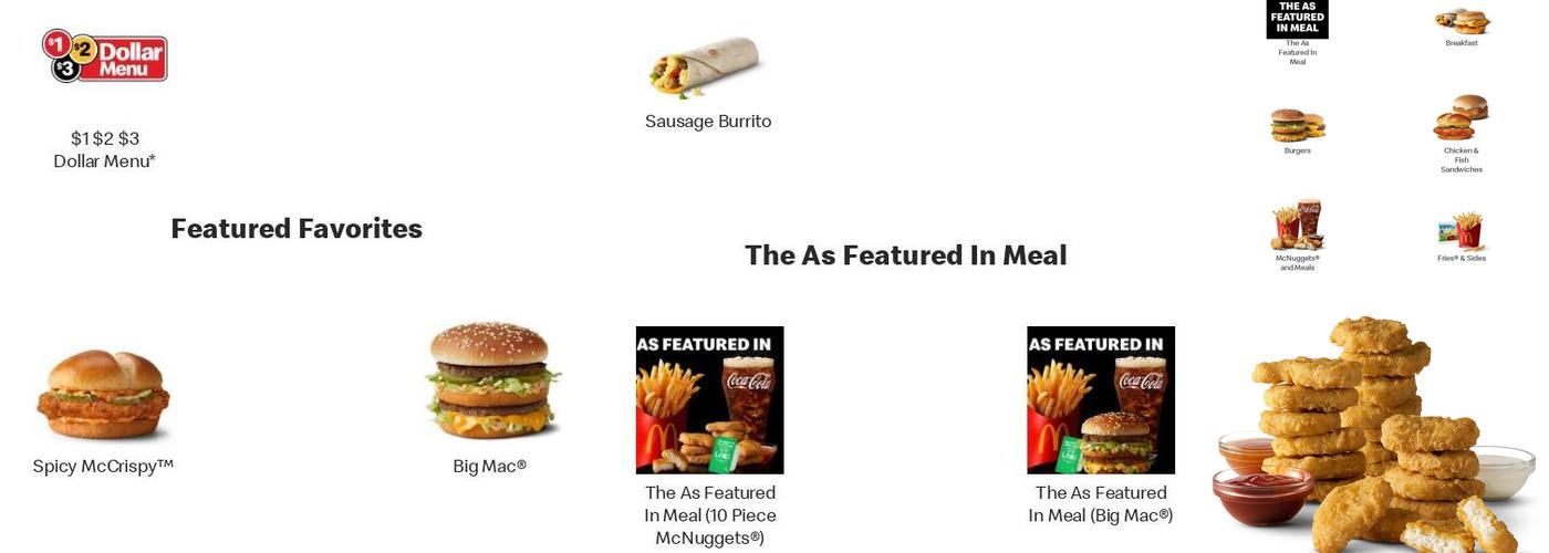 McDonald's Menu