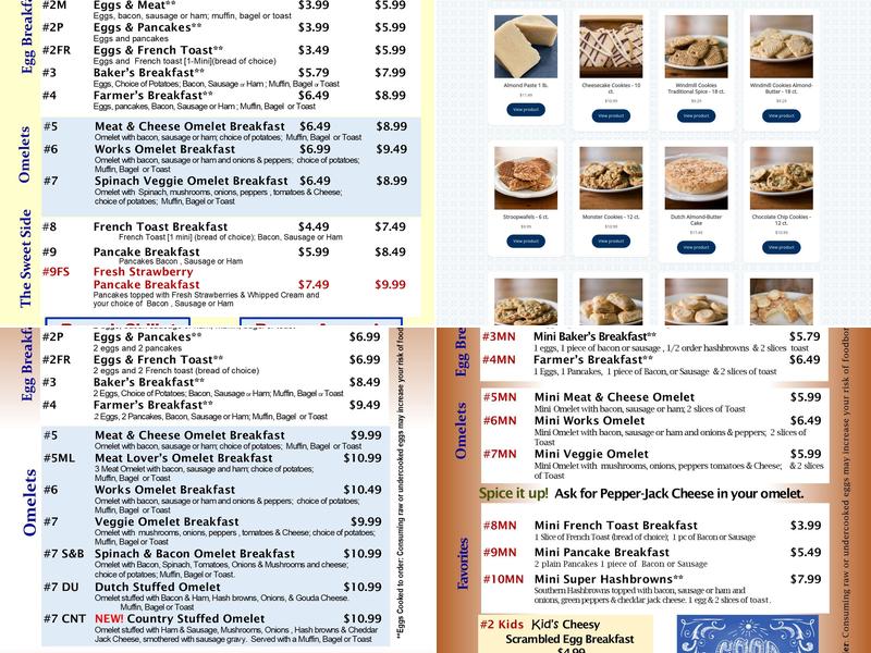 Casey's Bakery Inc Menu