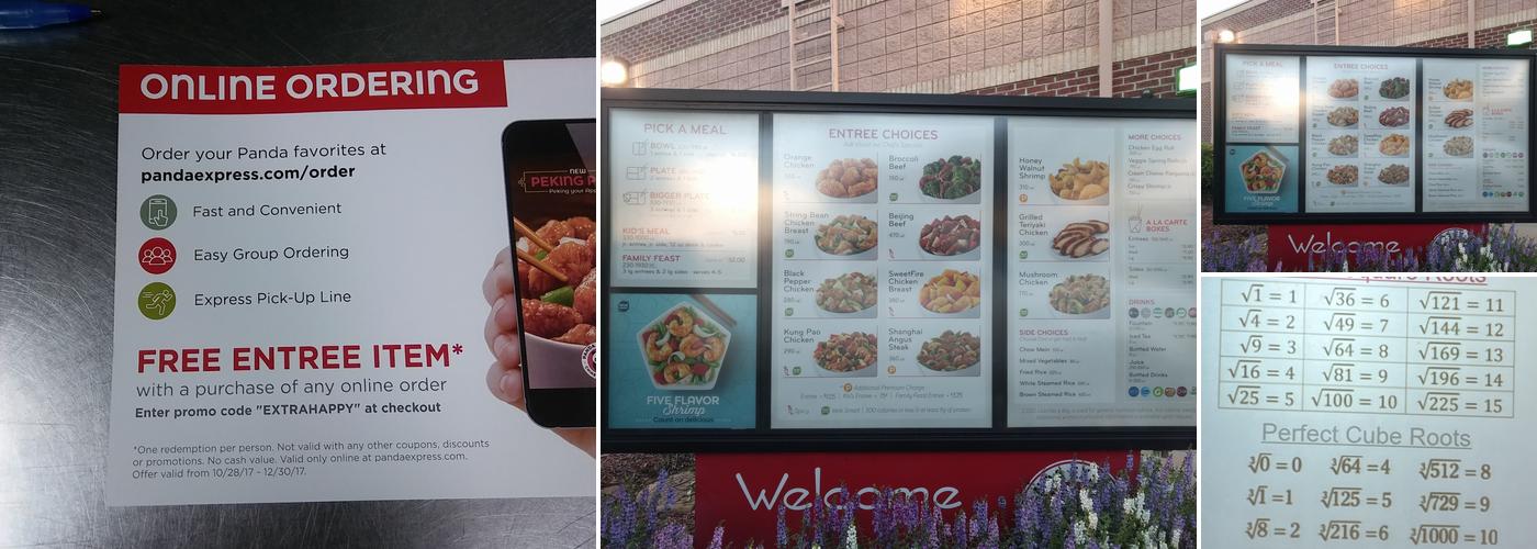 Panda Express Menu
