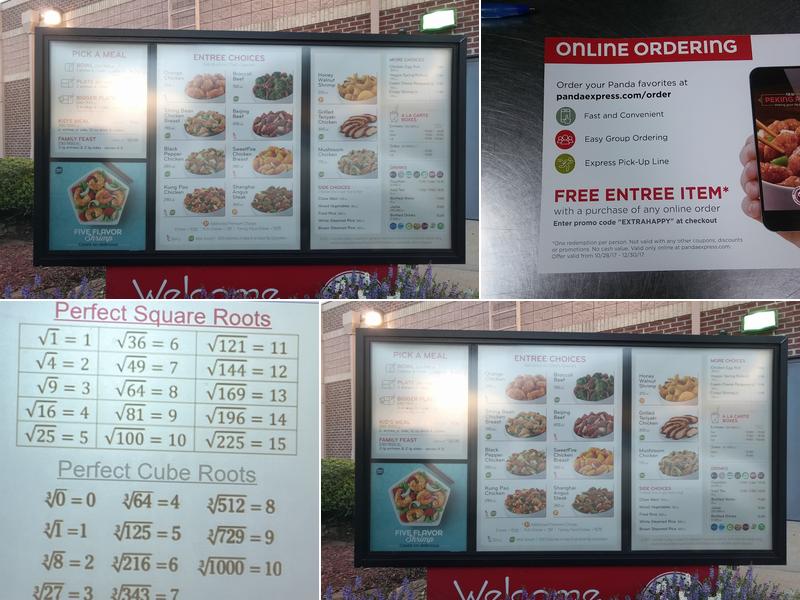 Panda Express Menu