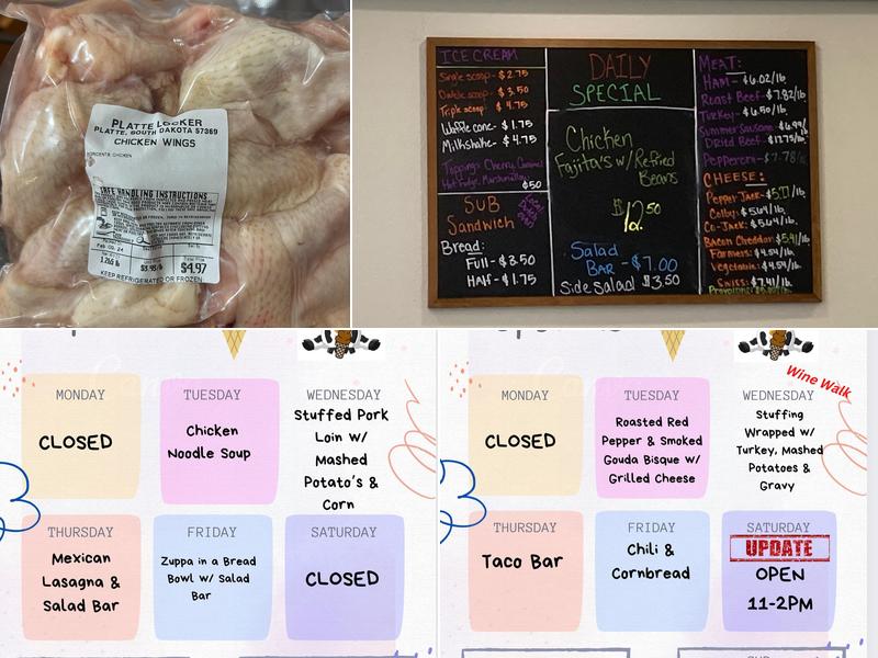 Meat's & Sweet's Menu