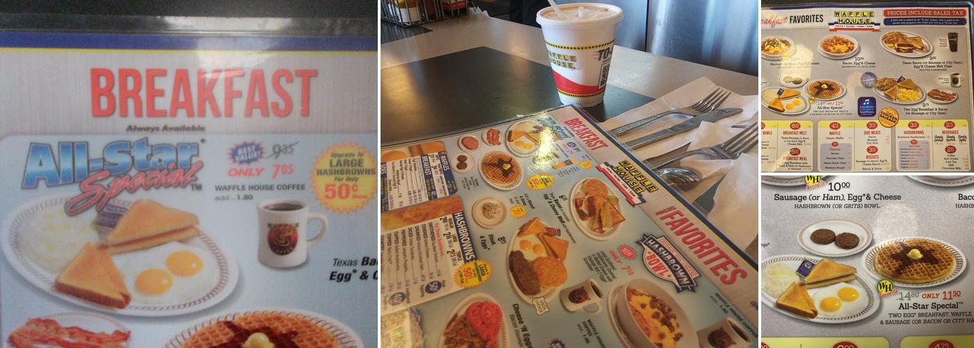 Waffle House Menu