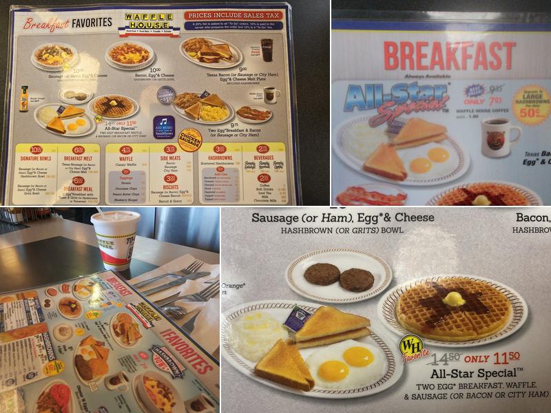 Waffle House Menu