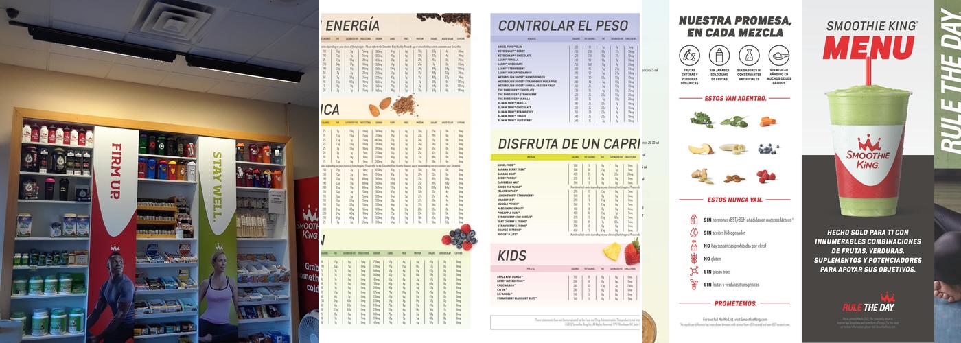 Smoothie King Menu