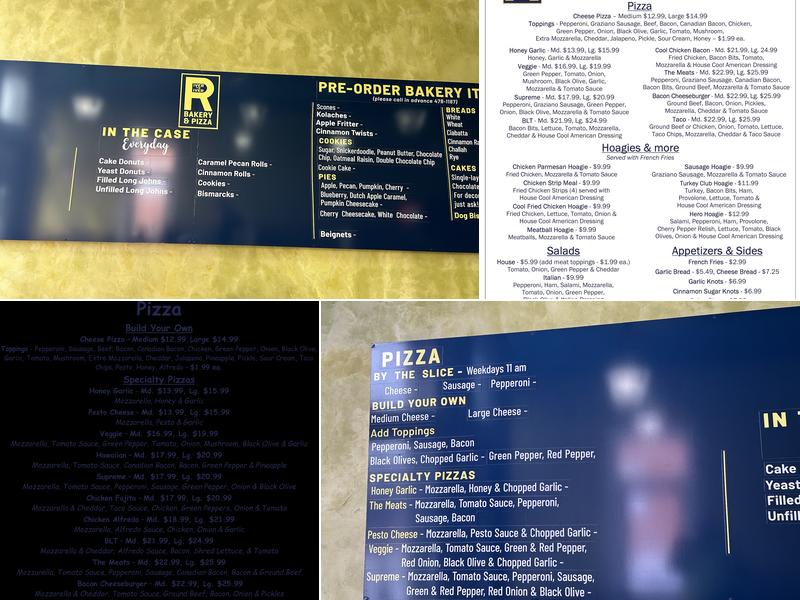 River to River Bakery & Pizza Menu