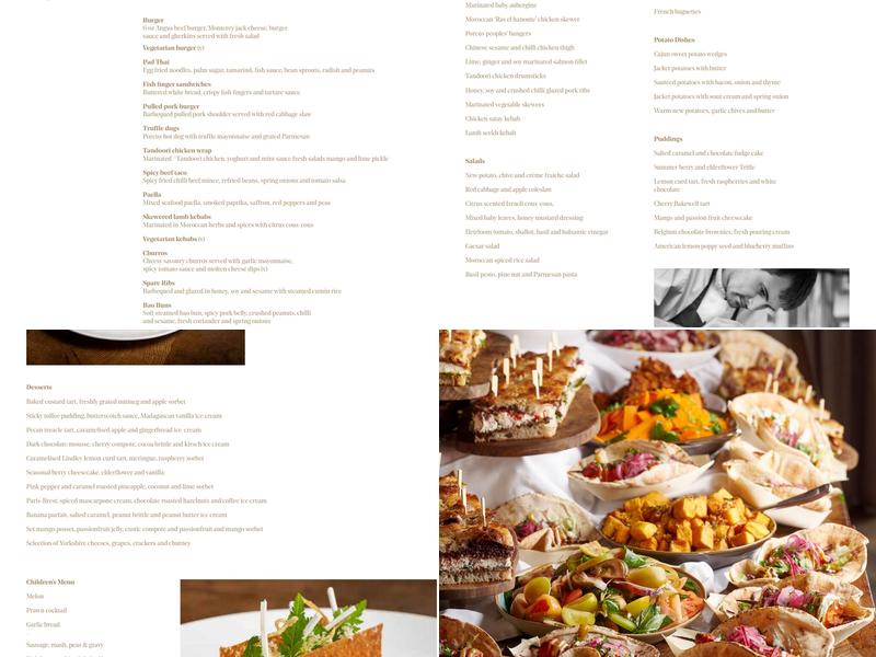 Lantern Room Restaurant Menu