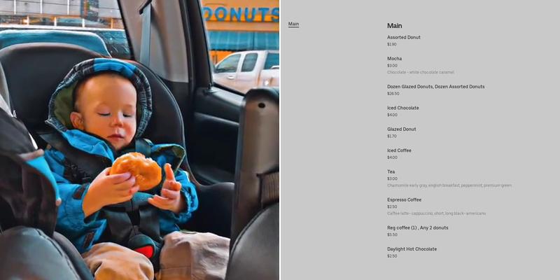 Daylight Donuts Menu