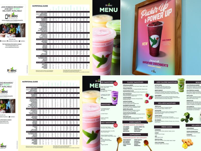 Robeks Fresh Juices & Smoothies Menu