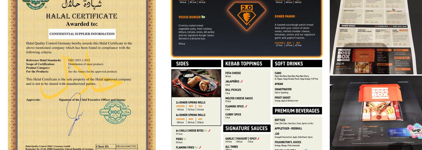German Doner Kebab Menu