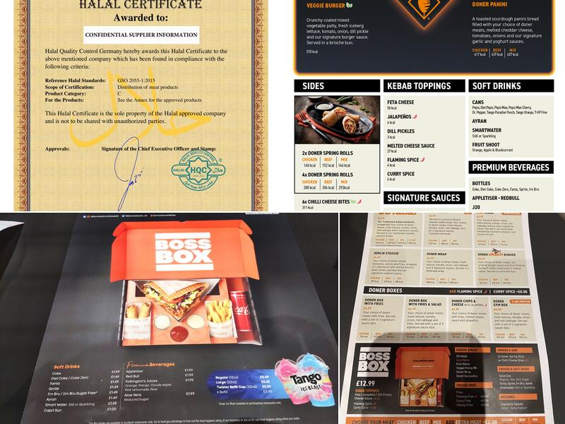 German Doner Kebab Menu