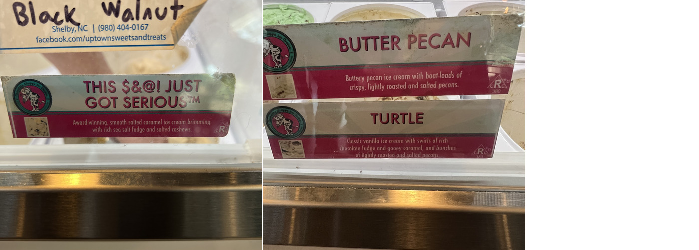 Uptown Sweets & Treats Menu