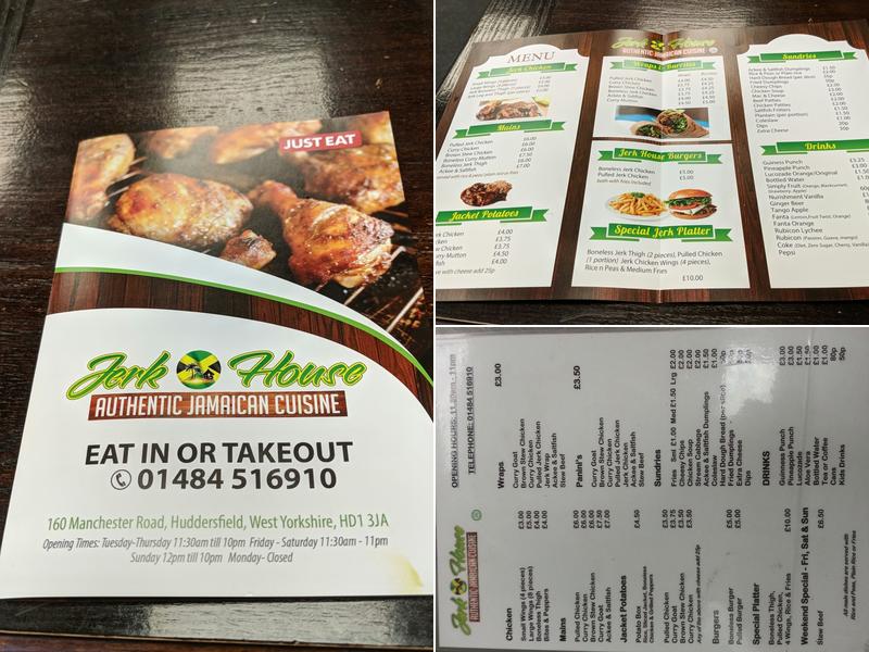 Jerk House Menu