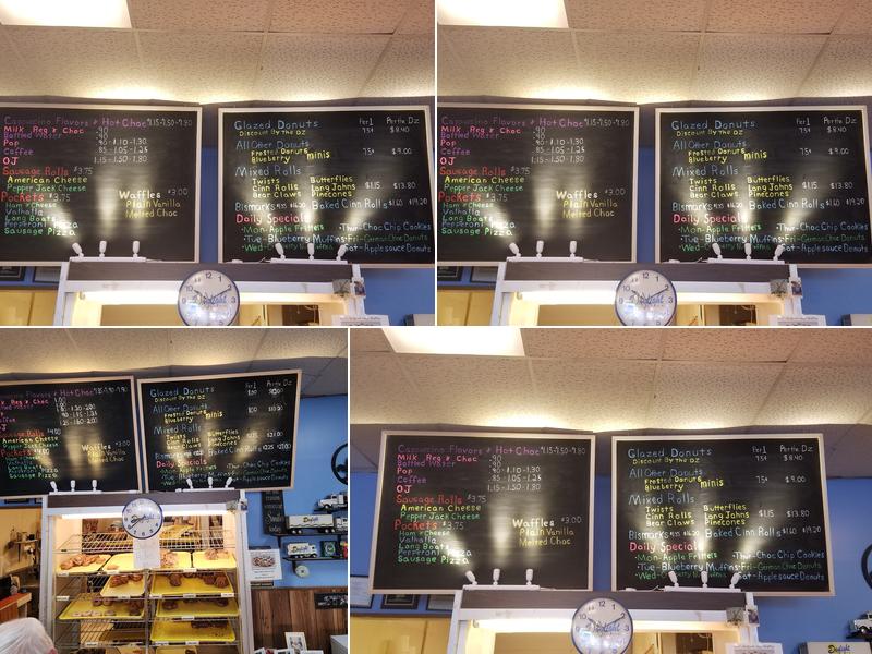 Terry and Melody's Daylight Donuts Menu