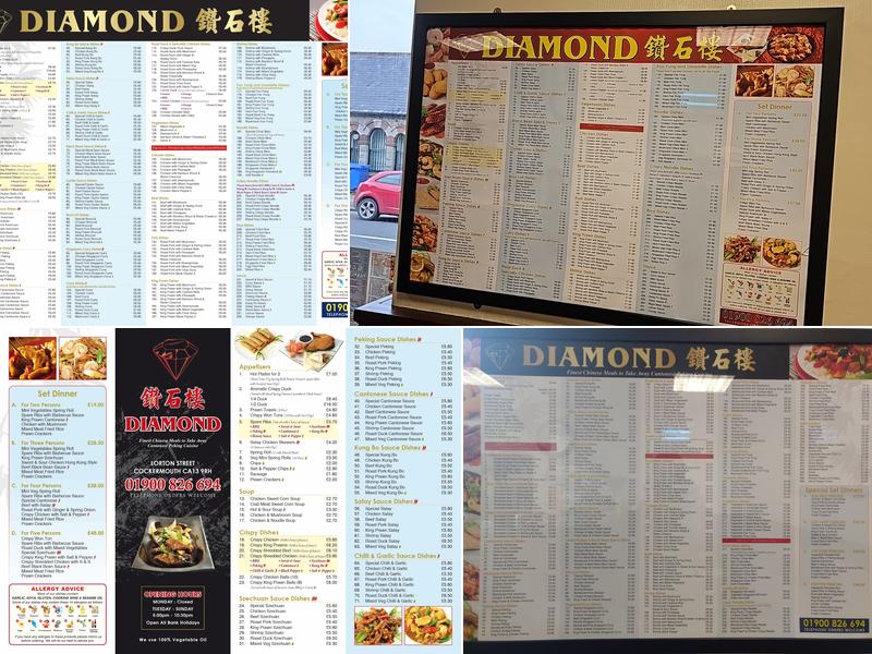 Diamond Menu