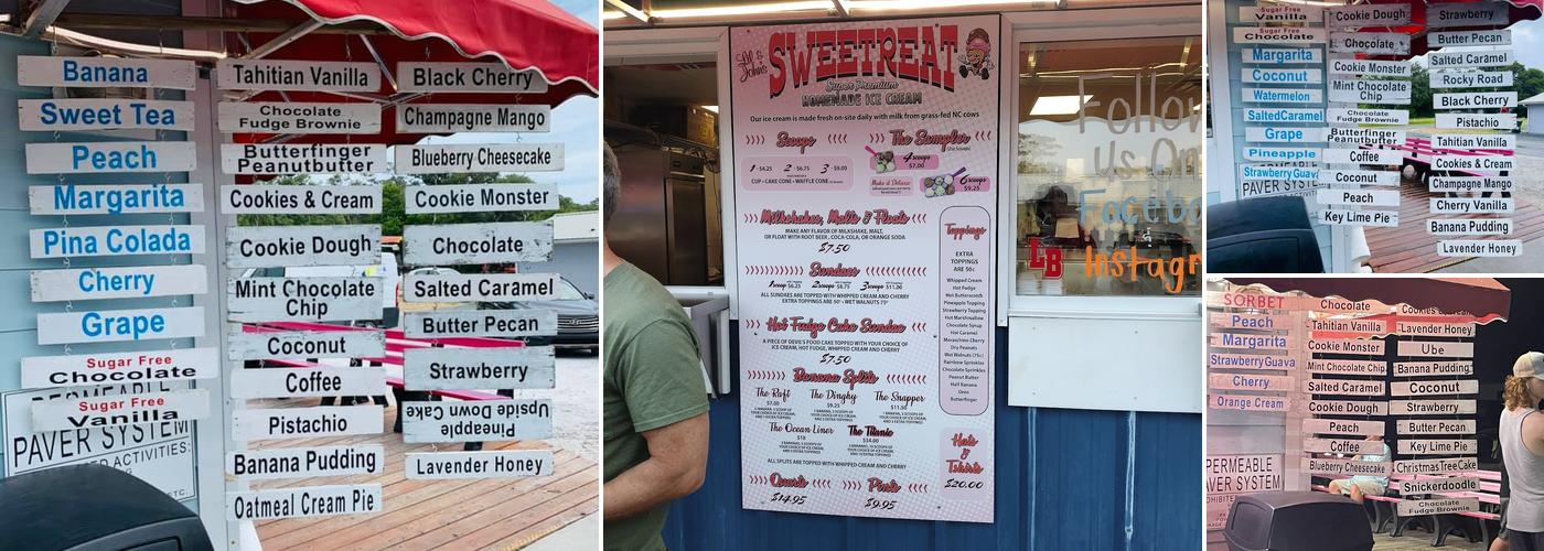 Lil & John's Sweetreat Ice Cream Parlor Menu