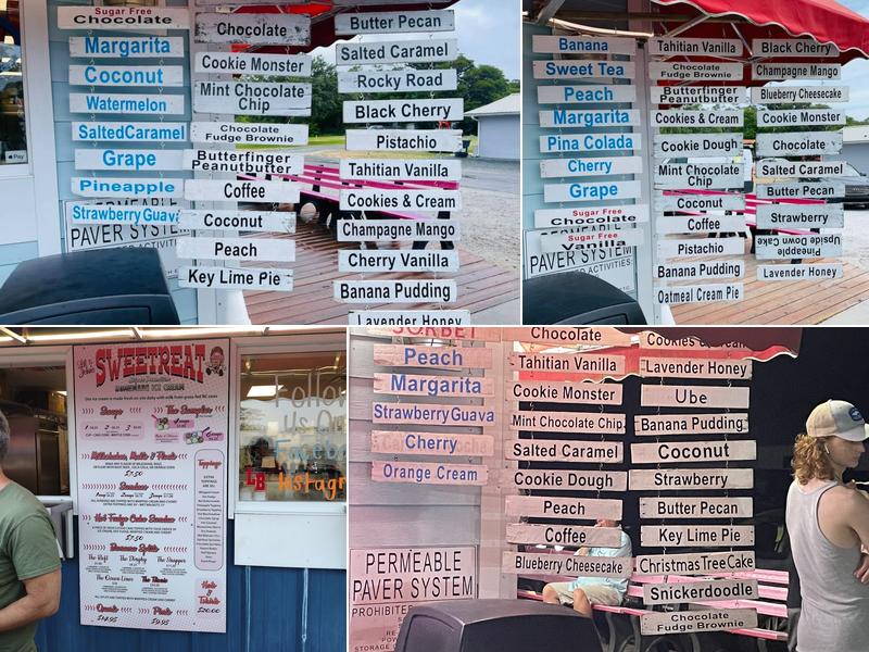 Lil & John's Sweetreat Ice Cream Parlor Menu