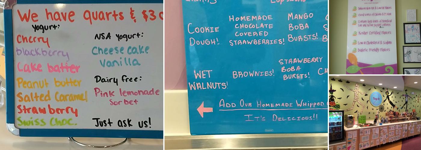 Froyoz Menu