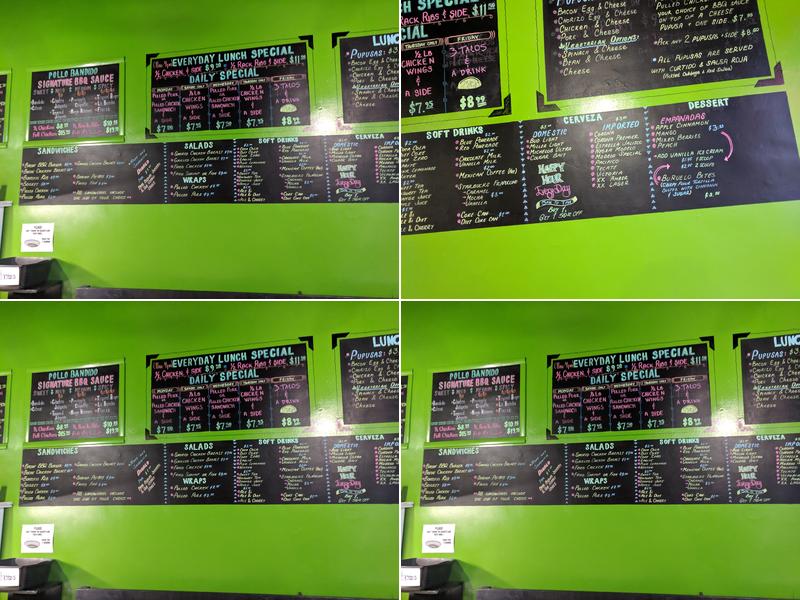 B's Bakery Menu