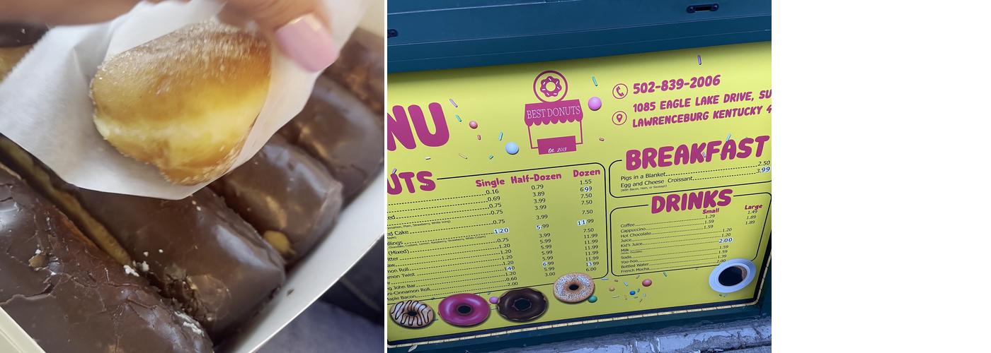 Best Donuts Menu