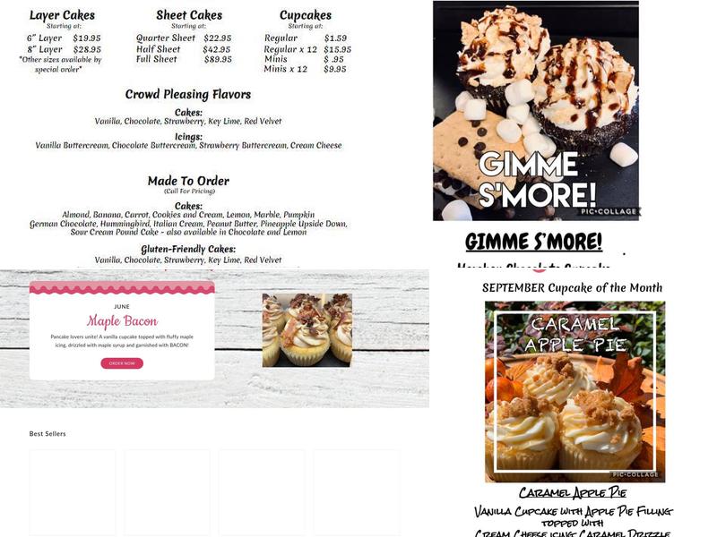 Sugartopia Bakery Menu