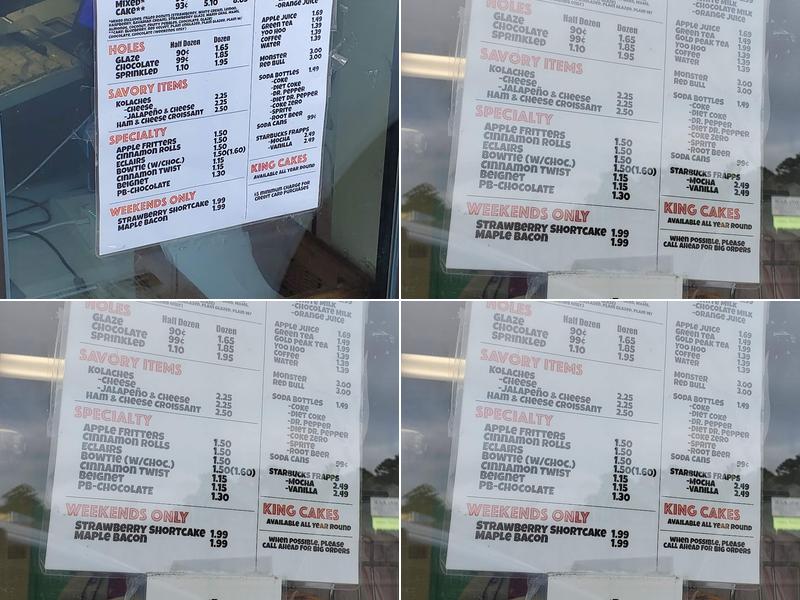 Sam's of Walker Menu