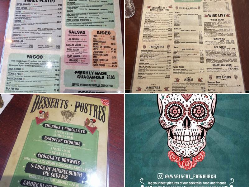 Mariachi Restaurant Menu