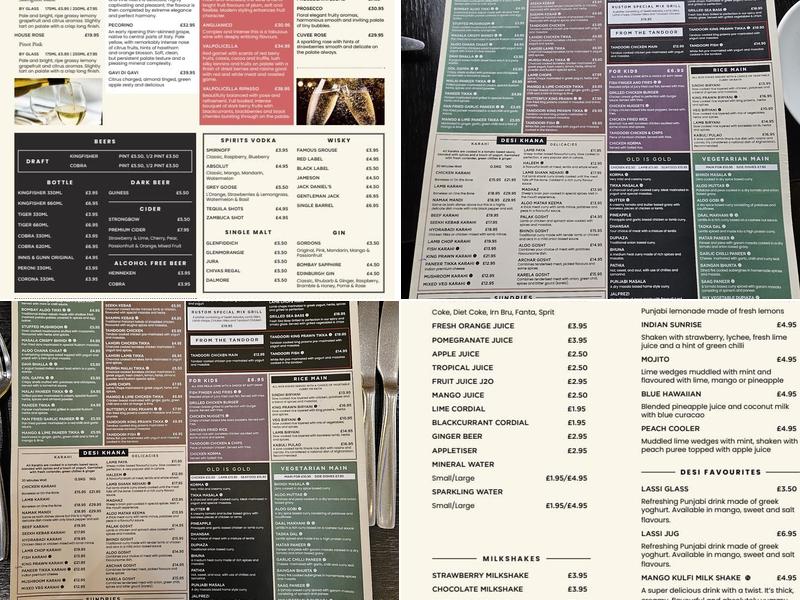 Rustom Restaurant Menu