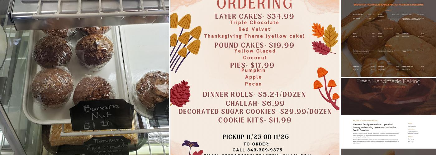 Griggs Circle Bakery Menu