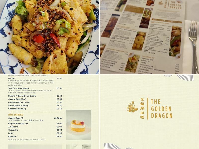 The Golden Dragon Restaurant Menu