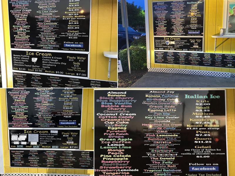 Sunset Slush Menu