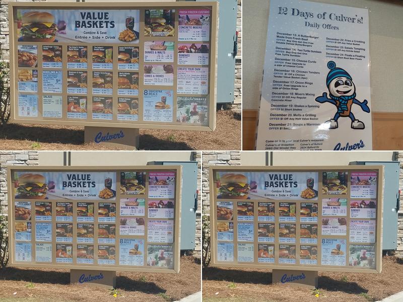 Culver’s Menu
