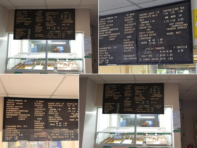 Fresh Donuts Menu