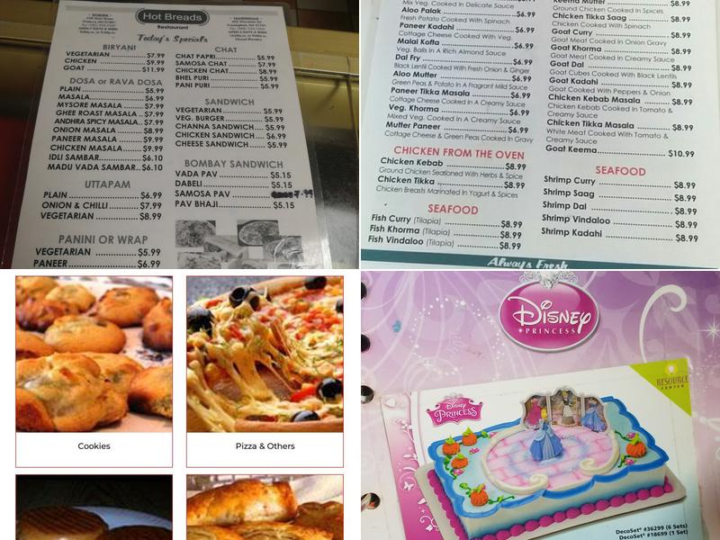 Hot Breads Menu