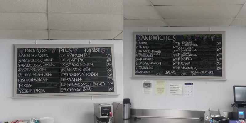 Bay Sweets Market Menu