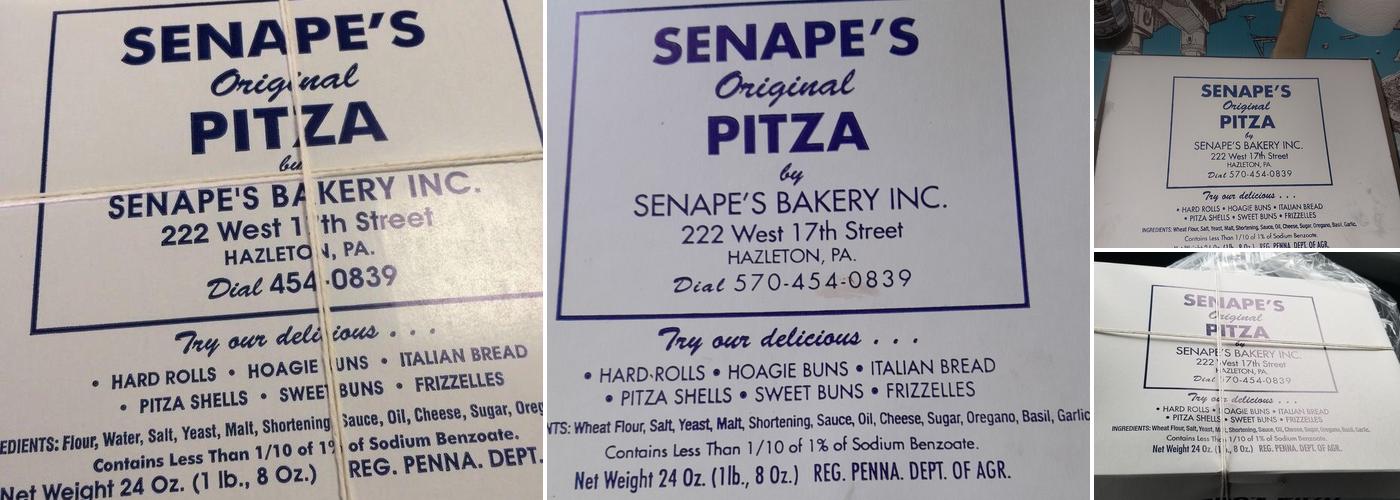 Senape's Bakery Menu
