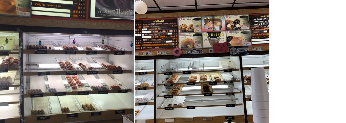 Curry's Donuts Menu